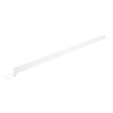 Vestil TOEBOARD FOR PIPE SAFETY RAILING 96 INCHES WHITE VDKR-8-TB-WT